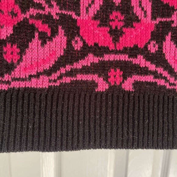 Vintage 80s!🩷 Floral sweater vest top.  SMALL - Picture 5 of 7